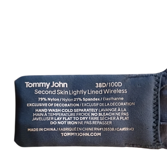 Tommy John Black Bra - Picture 2 of 2